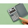 Calculadora de Bolso XF15 10 Dígitos com Capa Solar e Pilhas Cinza
