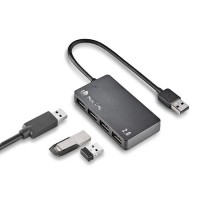 Hub USB 2.0 Ngs Tiny 4 Portas com Adaptador de Corrente 