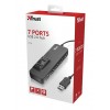 Hub USB 2.0 Trust 7 Portas Inclui Adaptador de Corrente