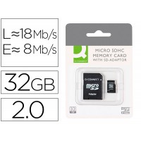 Cartão Memória 32GB SD Micro Fash Classe 6 com Adaptador