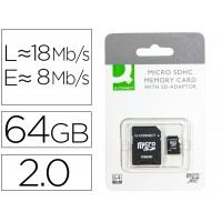Cartão Memória 64GB SD Micro Fash Classe 10 com Adaptador