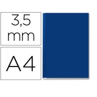 Capa De Encadernação Lombada AA 3,5mm A4 Rígida Channel Azul 10 Unid.