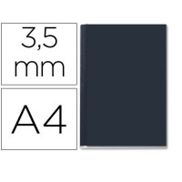Capa De Encadernação Lombada AA 3,5mm A4 Rígida Channel Preta 10 Unid.