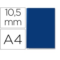 Capa De Encadernação Lombada B 10,5mm A4 Rígida Channel Azul 10 Unid.