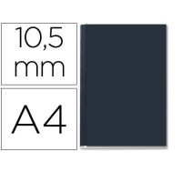 Capa De Encadernação Lombada B 10,5mm A4 Rígida Channel Preta 10 Unid.