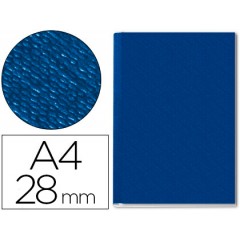 Capa De Encadernação Lombada 28mm A4 Rígida Channel Azul 10 Unid.