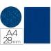 Capa De Encadernação Lombada 28mm A4 Rígida Channel Azul 10 Unidades