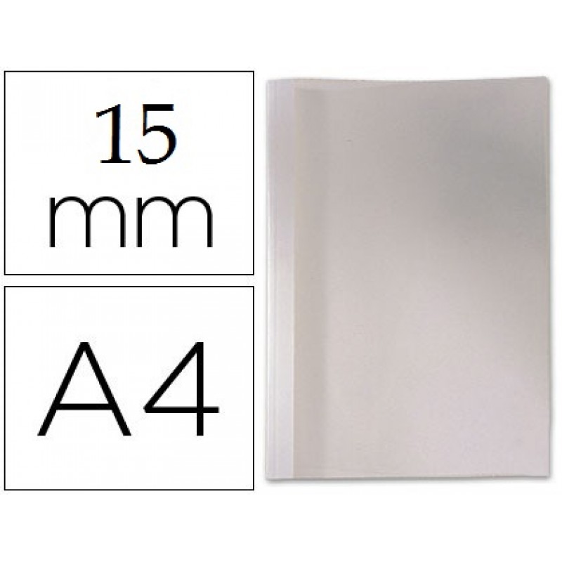 Capa Térmica De Encadernação Pvc + Cartolina Lombada 15mm Branca