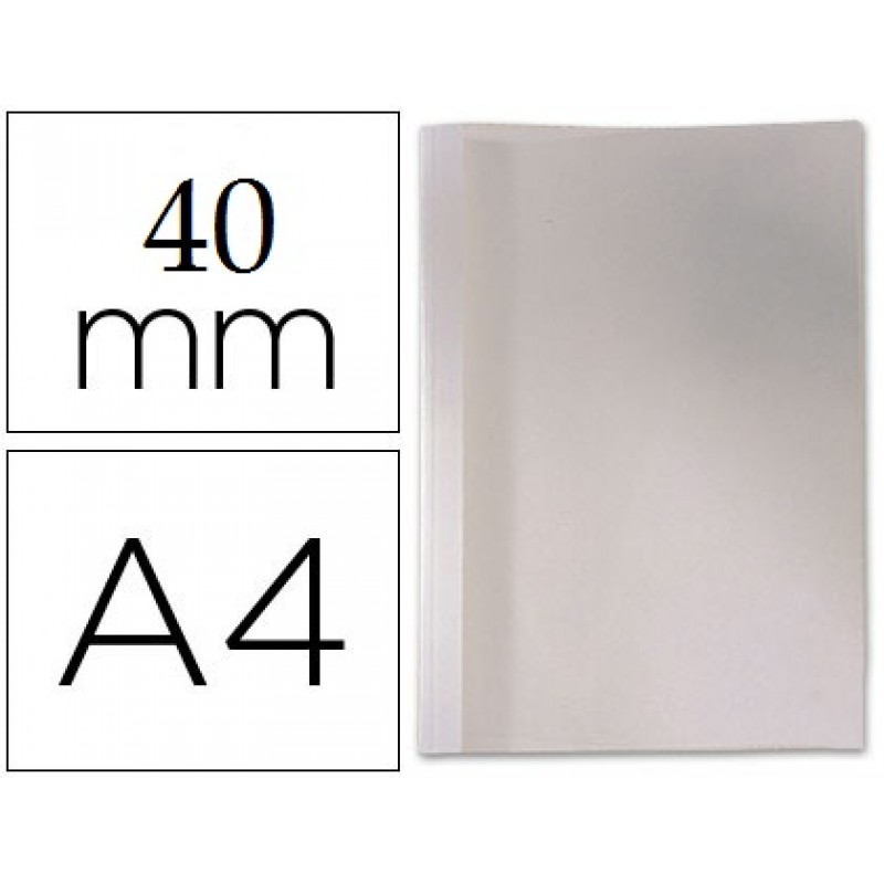 Capa Térmica De Encadernação Pvc + Cartolina Lombada 40mm Branca