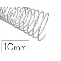 Espiral Metálica de Encadernação Passo 5:1 10 mm Branca 200 unidades