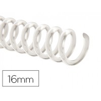Espiral Plástica Passo 5:1 Transparente 16 mm 100 unidades