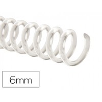 Espiral Plástica Passo 5:1 Transparente 6 mm 100 unidades