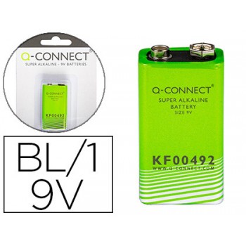 Pilha 9V Alkaline Q-Connect