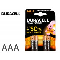 Pilha R03 AAA Alkaline Duracell Plus Pack 4 Unidades
