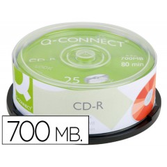 CD-R 700Mb Q Connect Pack 25 Unidades