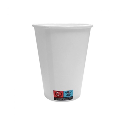 Copos Papel 240ml 8oz Branco 50un