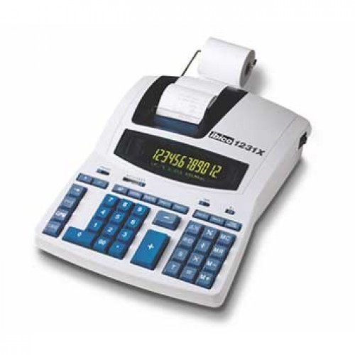 Calculadora de secretária Ibico 1231X 12 Digitos c/ Fita